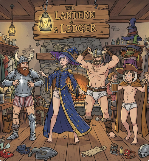 Adventurer preparing for the road